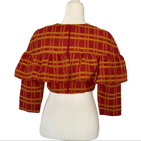 Tata Naka Women’s Crop Top With Frill - Picture 2 of 3